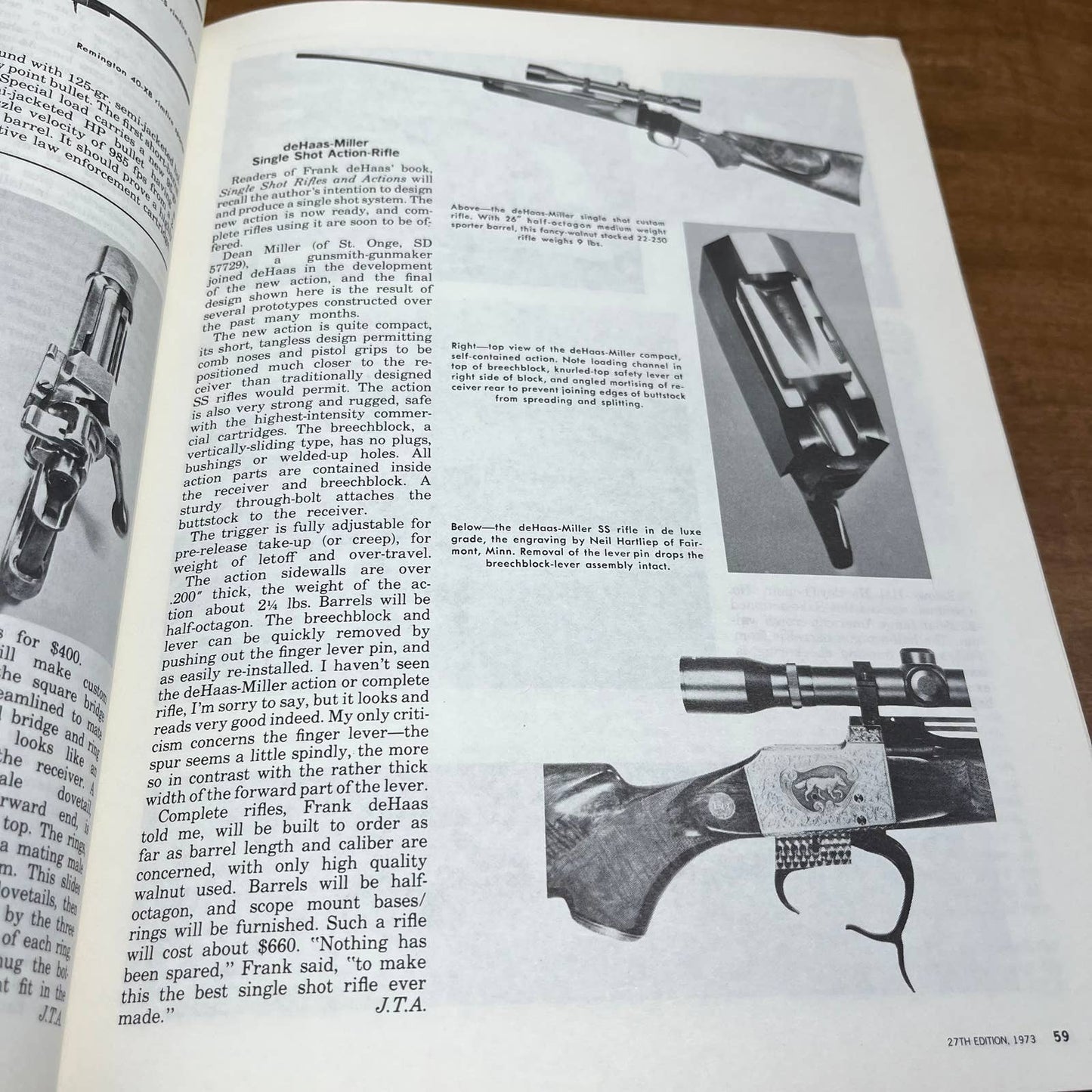 1973 Gun Digest Book Special Deluxe Edition John T. Amber TH4