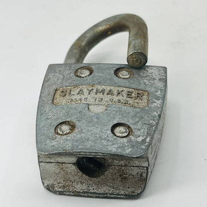 Art Deco S Slaymaker Rustless Padlock Lock No Key Doesn’t Close SA8