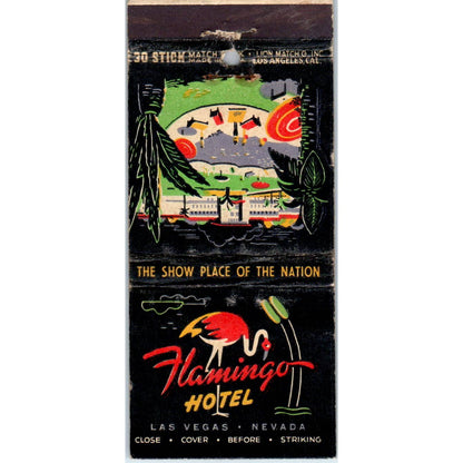 The Flamingo Hotel Las Vegas NV Advertising Matchbook Cover SA1-M7