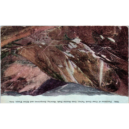 Clear Creek Valley Sunrise Park Silver Plume Colorado Original Postcard TK1-29