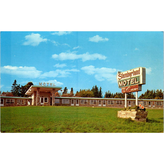 Slumberland Motel Ltd Aulac N.B. Canada - Original Postcard TJ7-RP2
