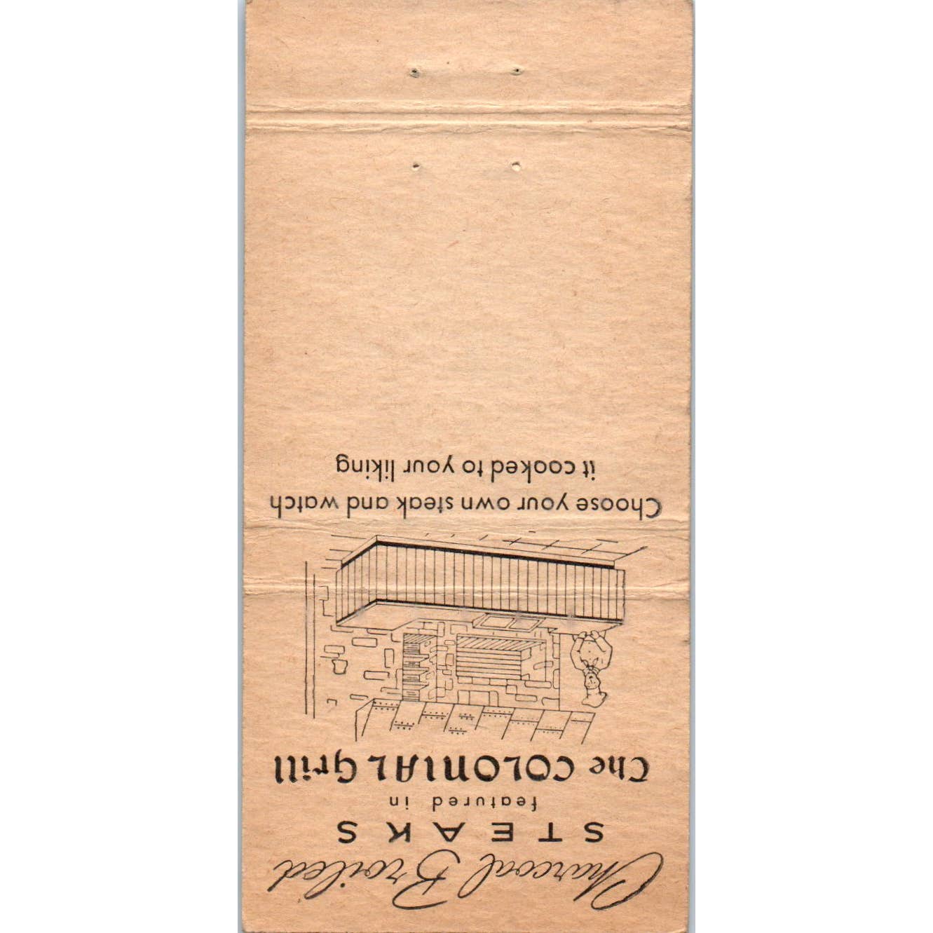 Hotel Eau Claire Donald S. Macrae WI Advertising Matchbook Cover SA1-M11
