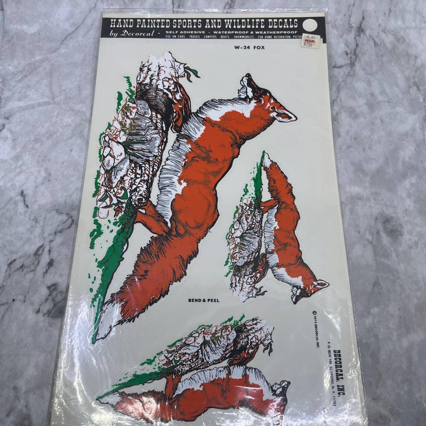 1979 NEW NOS Decorcal Sports & Wildlife Decal W-24 Fox FL5