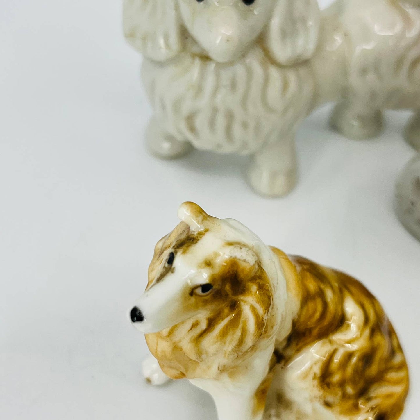 HUGE Lot of 11 Mini Dog Figurines Porcelain Ceramic 1 - 3” TC5