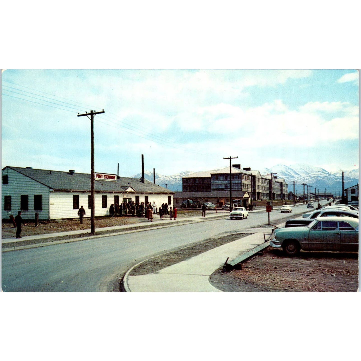 Elmendorf AFB Post Exchange New Barracks - Original Postcard TJ7-RP1