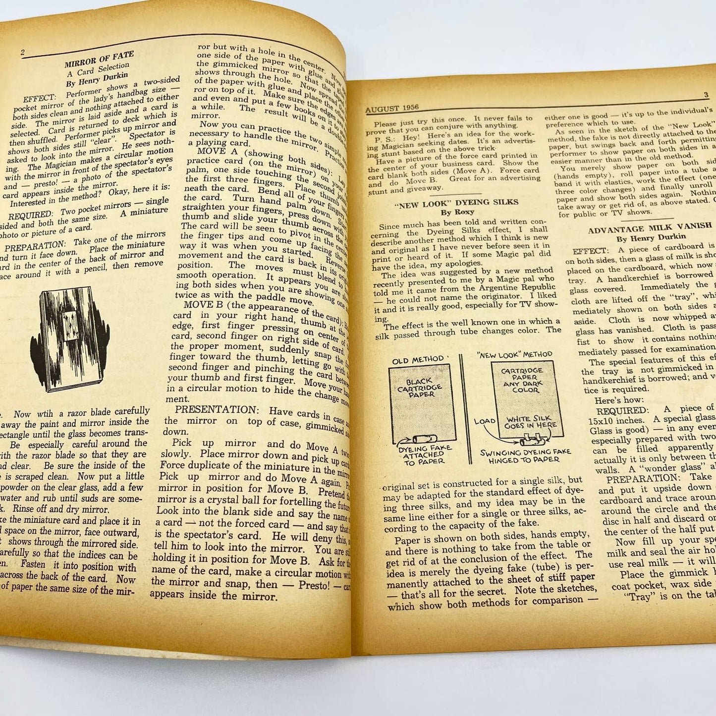 1956 August - Tops Magazine of Magic - Tricks Magicians TF7