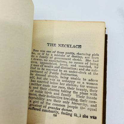 c1915 Little Leather Library Book SHORT STORIES Demaupassant TC5