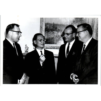Shu-Kai Chow Chinese Ambassador, Harry Savage 1966 Original Photo 5x7 TK1-P5