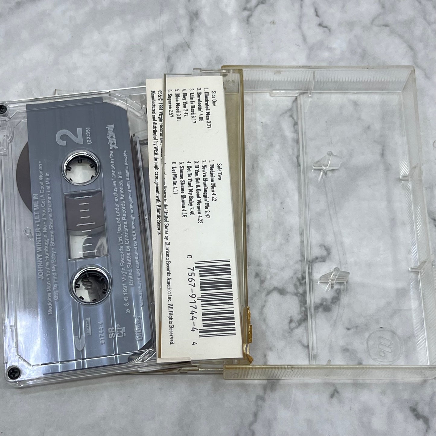 Johnny Winter Let Me In 1991 Cassette Tape TH9-C1