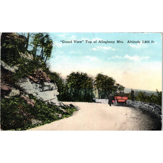 Antique Postcard Grand View - Top of Allegheny Mountains PA TD8-P2