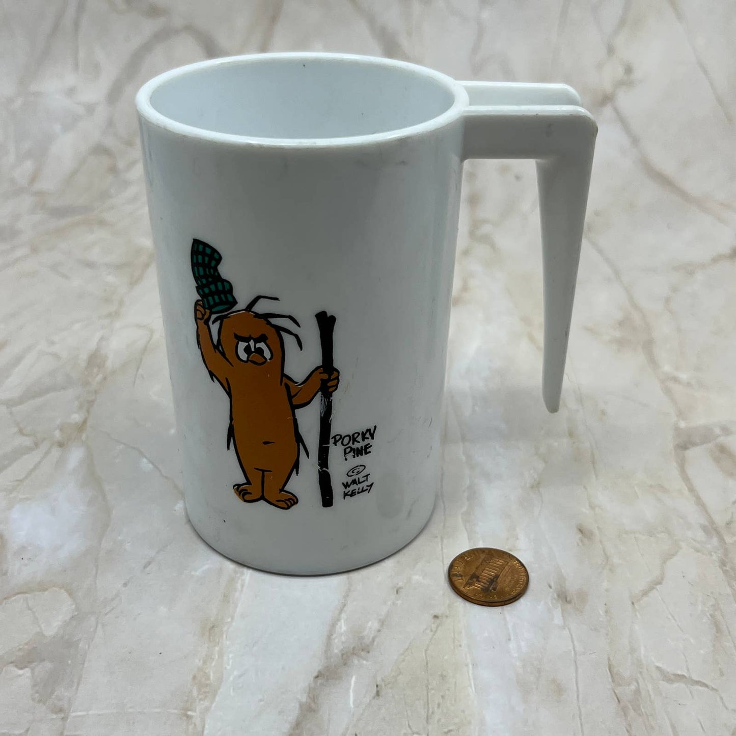 Vintage Pogo "Porky Pine"  Children's Drinking Glass / Tumbler (Walt Kelly) TI7