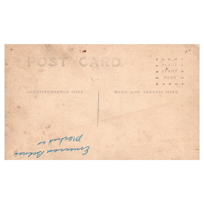 Christmas 1910 Sons of Rest Men Reading Newspaper - Original Postcard RPPC TJ8-4