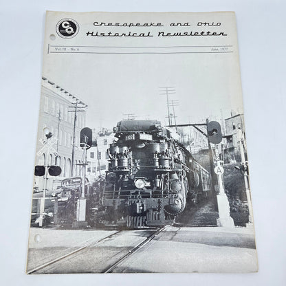 1977 June Chesapeake and Ohio Historical Newsletter C&O RR Thomas Dixon WV M1-2