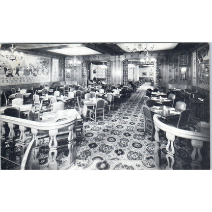 Vintage Postcard Kuenning's Midtown Restaurant Interior View Columbus Ohio TD9