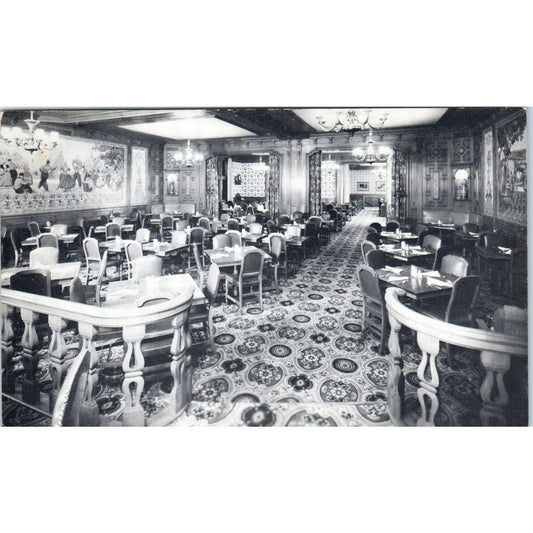 Vintage Postcard Kuenning's Midtown Restaurant Interior View Columbus Ohio TD9