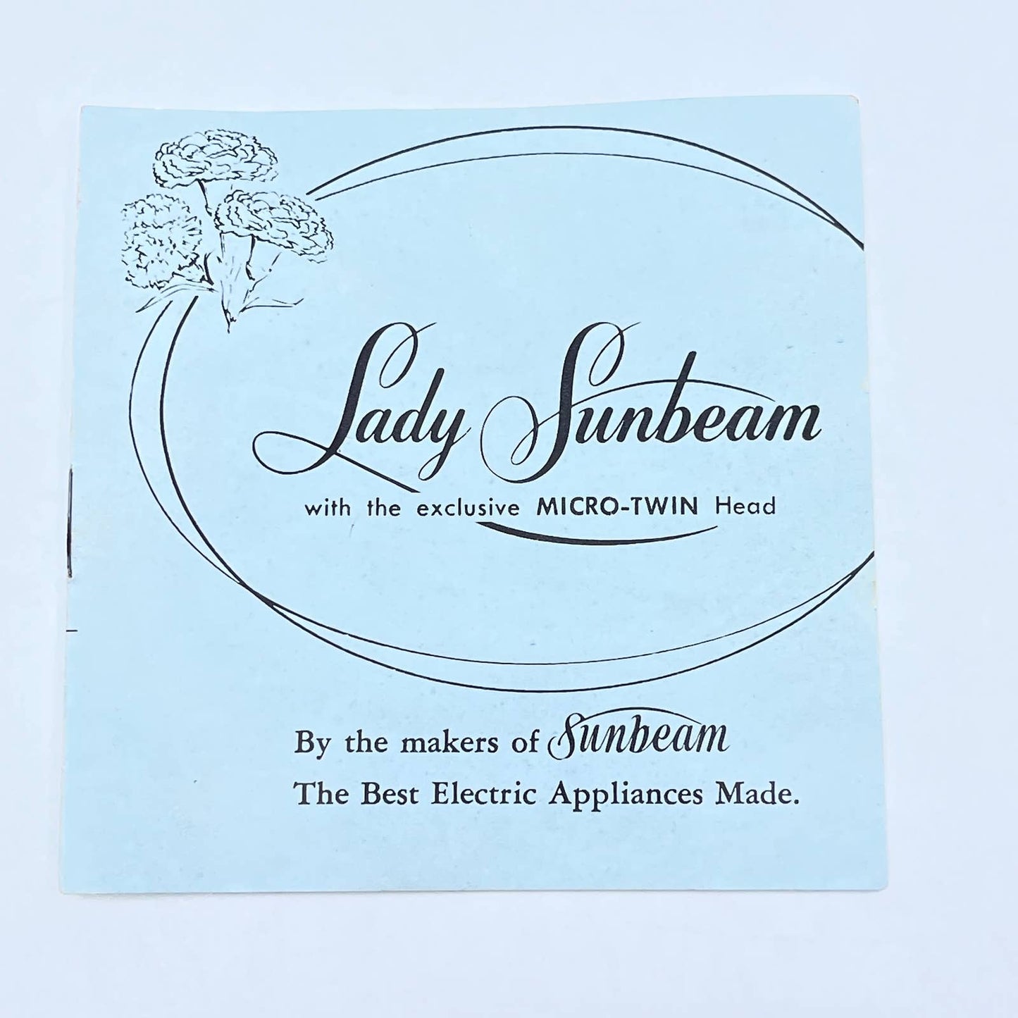 Vintage Lady Sunbeam Micro Twin Head Electric Shaver Manual AC1