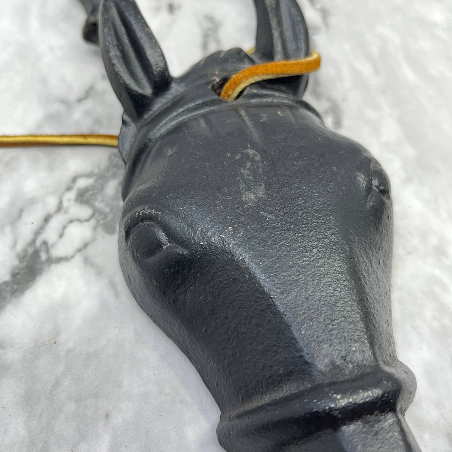 Metal Black Cast Iron Horse Head Door Knocker TJ8