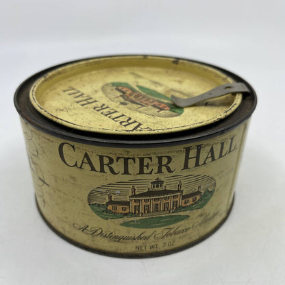 Vintage Tobacco Tin CARTER HALL from R.J. REYNOLDS Company w/ Opener TI2