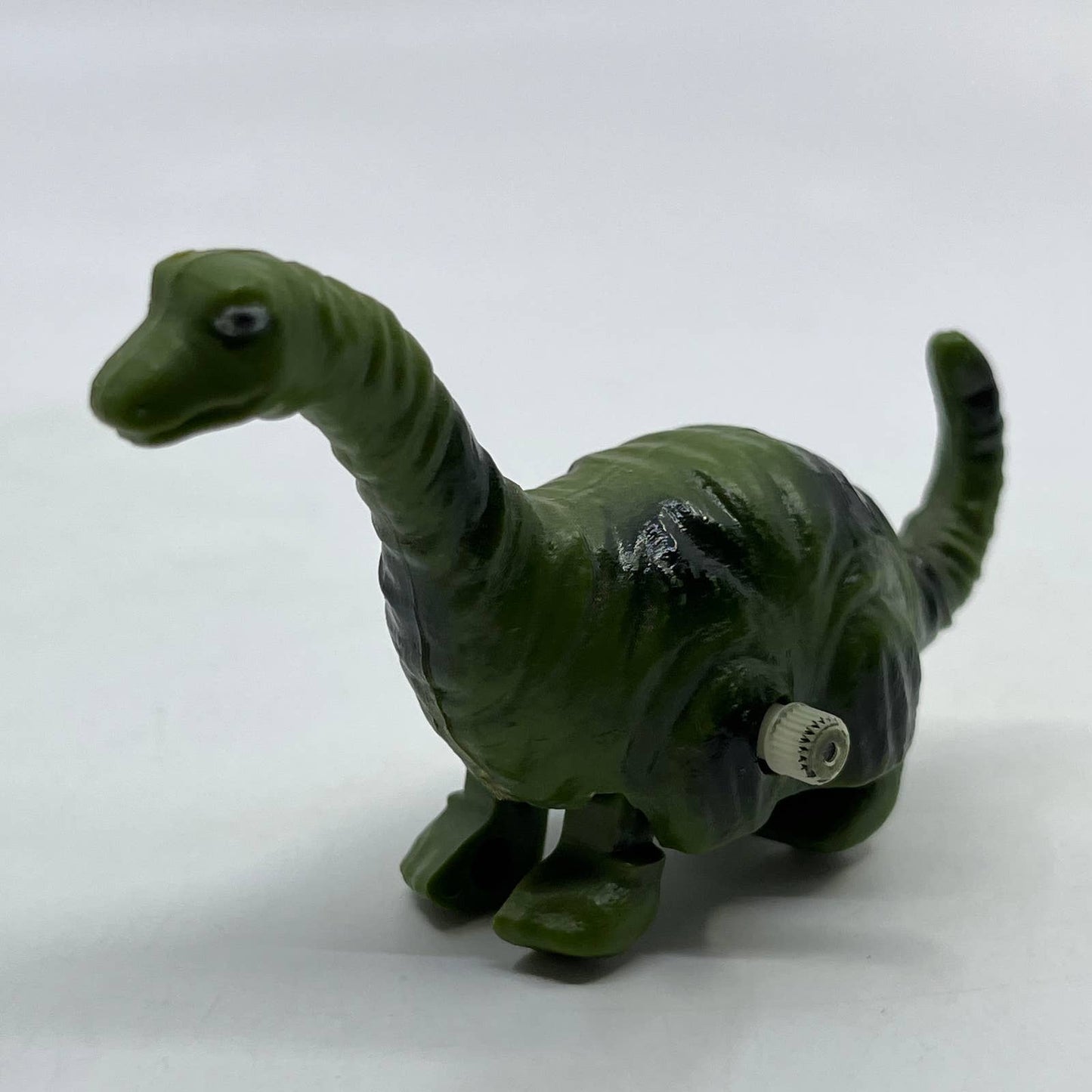 1980 Durham Mini Dinosaur Green Wind Up Toy Brontosaurus WORKS SE2