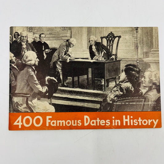 1933 Chase and Sanborn Coffee Promotional Book 400 Famous Dates in History H4-5
