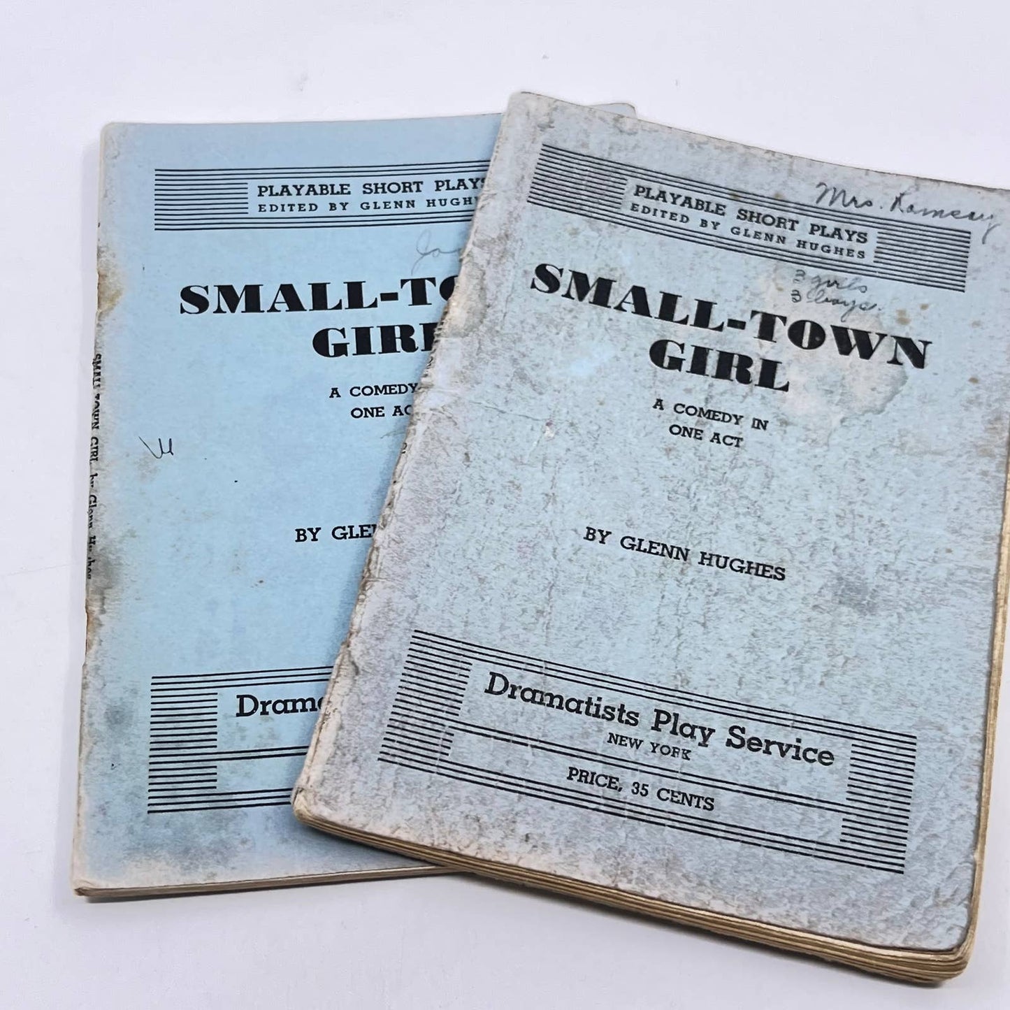 1937 Small-Town Girl Playable Short Plays Glenn Hughes Set of 2 TF9