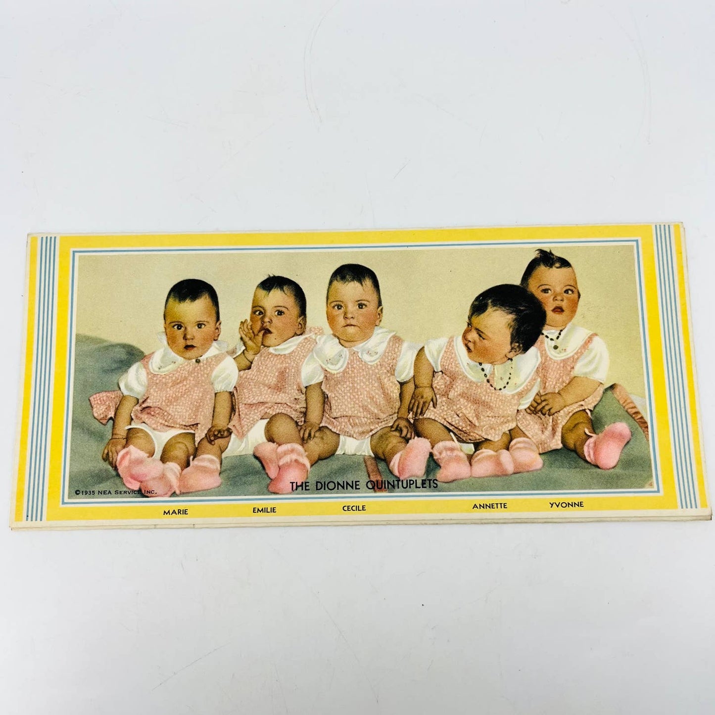 1935 Dionne Quintuplets Leaflet Watch Us Grow C5