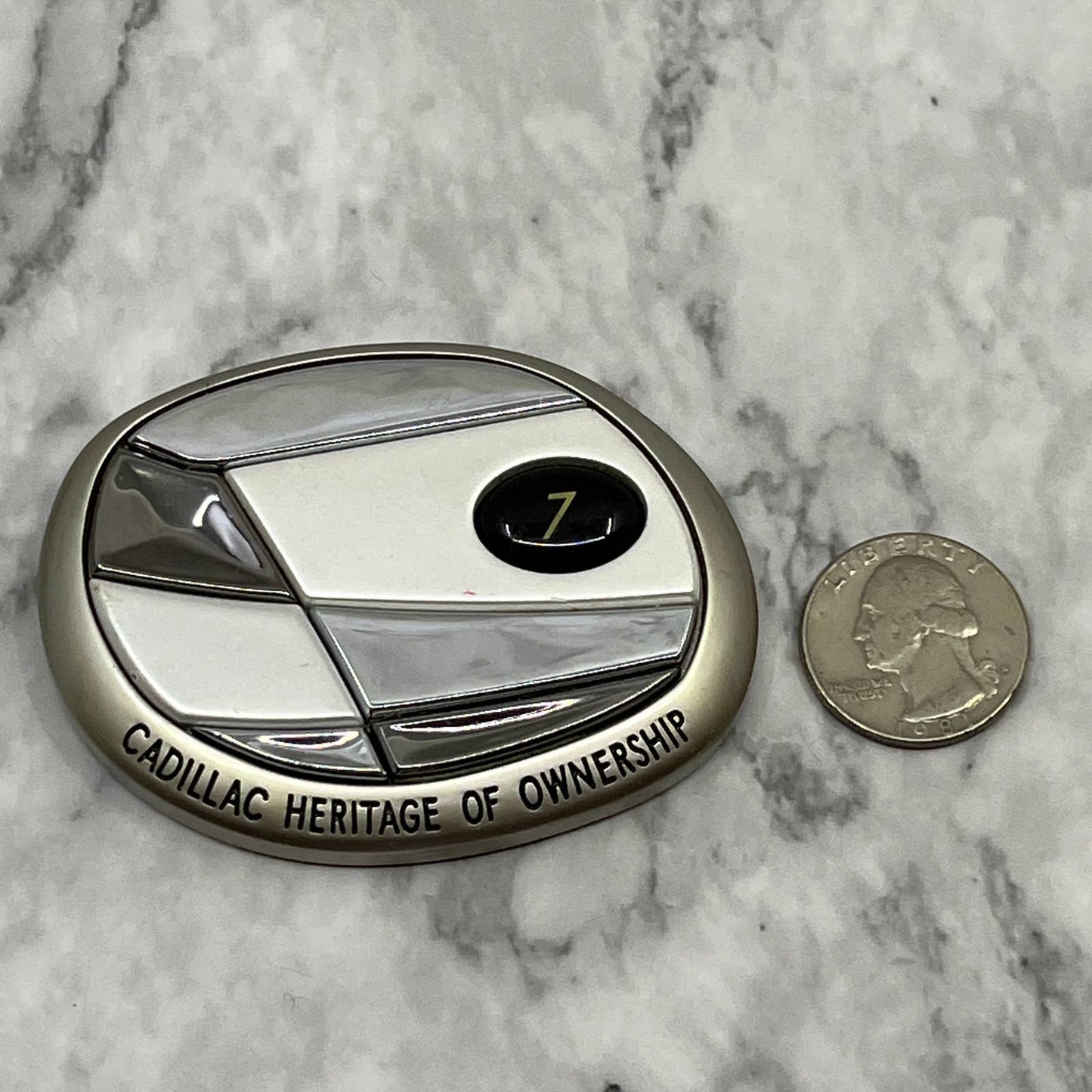 Cadillac Motor Car Division Heritage of Ownership 7 Medallion Grill Emblem SA2