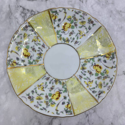 Vintage Fine China Saucer ONLY NORCREST Yellow Rose TA7-3