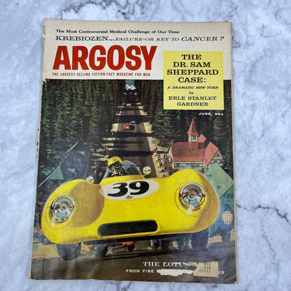 ARGOSY Adventure Magazine June 1957 Lotus XI Gardner Krebiozen Robert Moore TJ3