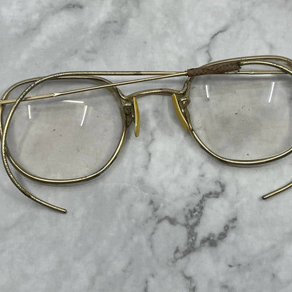1920s Art Deco AO American Optical Gold 12KGF FUL VUE Eyeglasses Frames TE2
