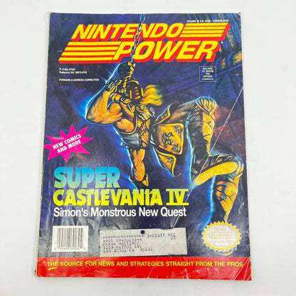 Nintendo Power Volume 32 Super Castlevania IV Magazine No Poster TE9