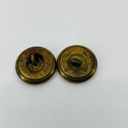 Attleboro Mass D Evans & Co Eagle Button Military Uniform Pre WWII Set of 2 SC3