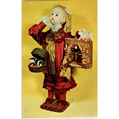 French Automaton Doll Mary Merritt's Doll Museum Original Postcard PB10