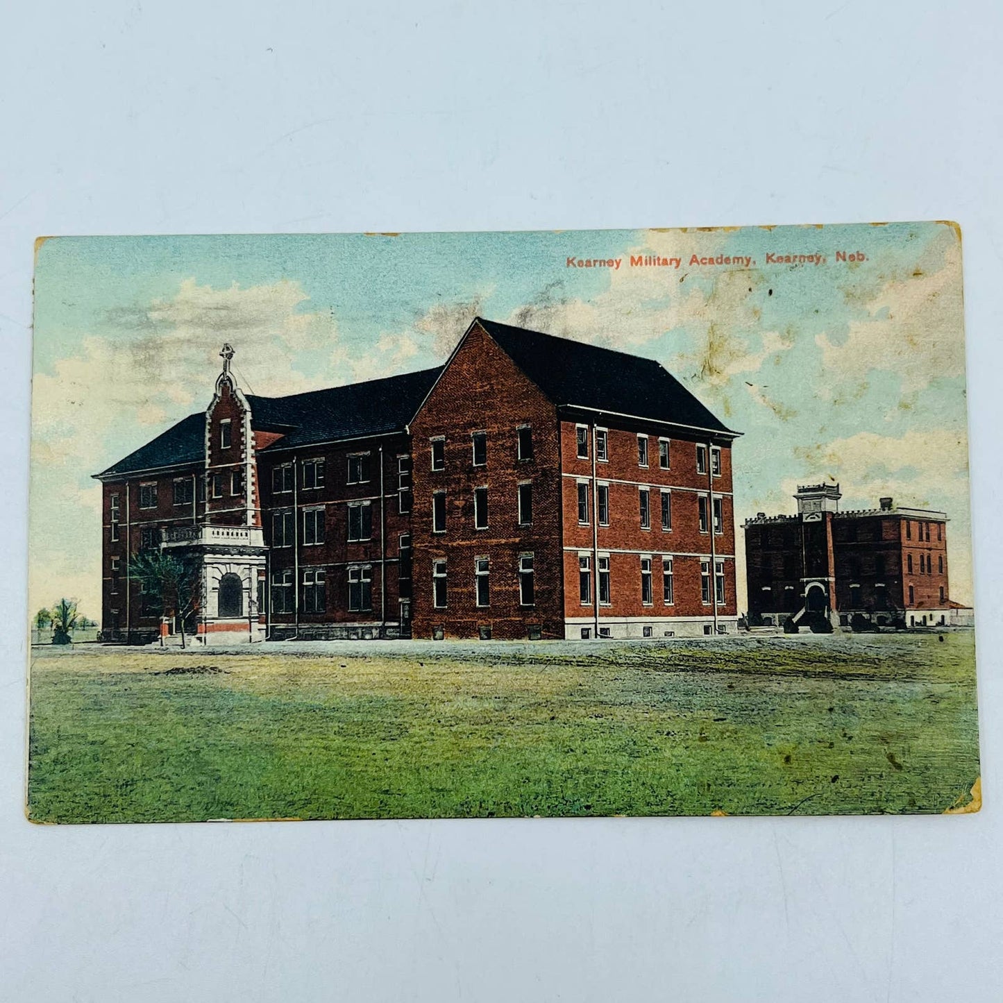 1910s WWI Post Card Cochran Hall Kearney Military Academy Kearney Nebraska PA8