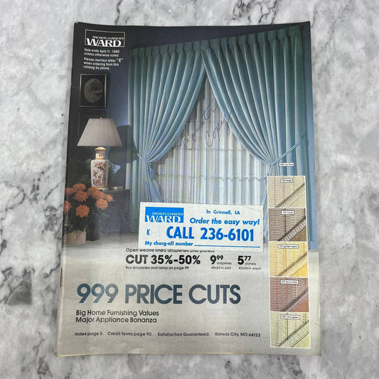 Montgomery Ward 1980 999 Price Cuts Home Furnishings Catalog Sale Original S3