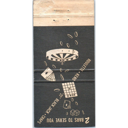 Palace Club Reno Nevada Advertising Matchbook Cover MM11-8