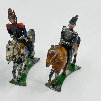 1880s British Army Horse Guard Soldiers Painted Lead Toys Set of 7 SB5