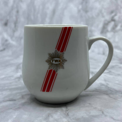 Vintage TWA Airlines 1st Class Porcelain Coffee Cup Mug 3" 44-1695 TA7