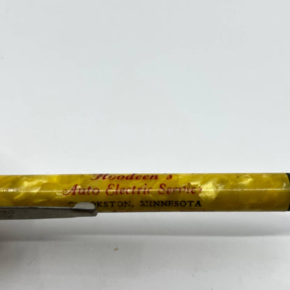 Vtg Celluloid Mechanical Pencil Hodeen’s Auto Electric Service Crookston MN SC3