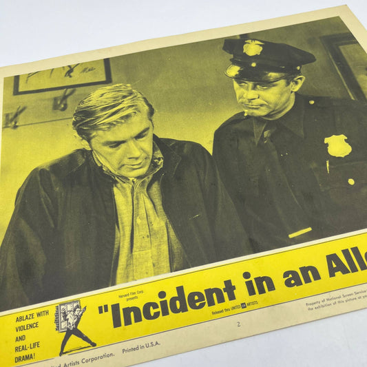 1962 Incident in an Alley Chris Warfield Erin O'Donnell Lobby Card FL4