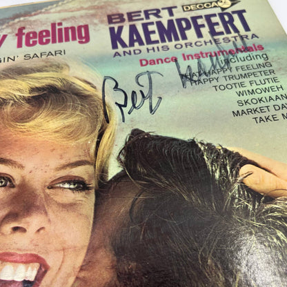Bert Kaempert That Happy Feeling Record Autographed Signed Authenticated TH3