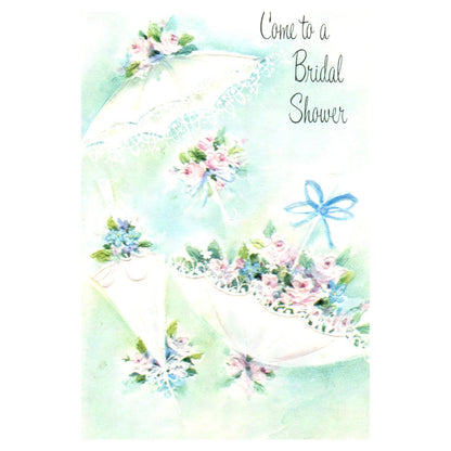 Vintage Greeting Card Embossed Bridal Shower - American Cards 3.5x4" P5-2