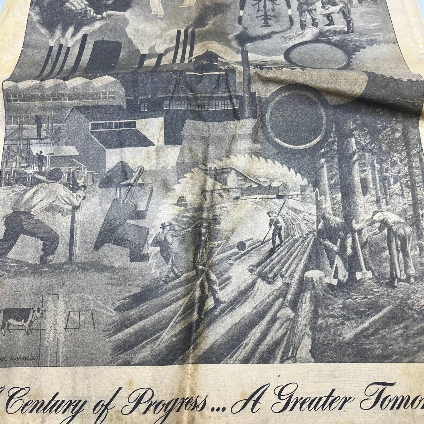 1953 June 5 OSHKOSH DAILY NORTHWESTERN Newspaper Centennial Edition No. 1 TI6-4