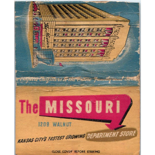 The Missouri Department Store Kansas City Wide Advertising Matchbook SA9-M7