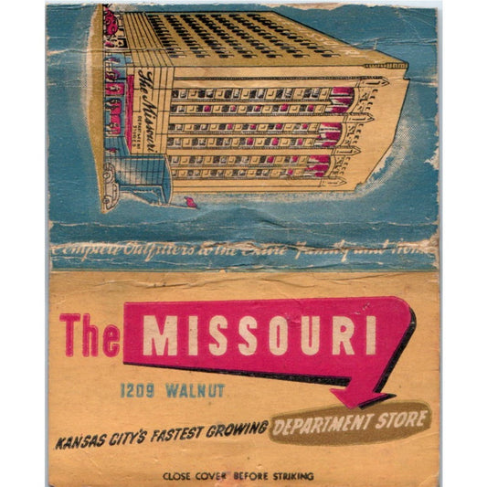 The Missouri Department Store Kansas City Wide Advertising Matchbook SA6-M7