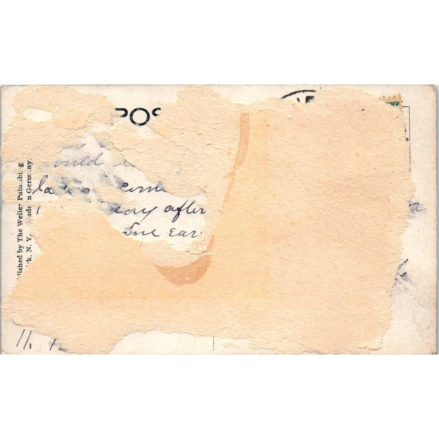 Antique Postcard Scene Banks Along Lake Erie, Ripley NY SF2