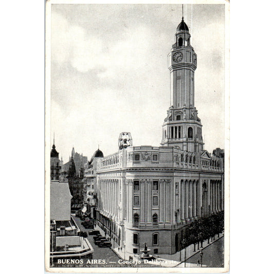 Buenos Aires Concejo Deliberante Original Postcard P2-3