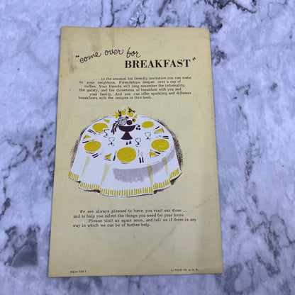 Vintage Westinghouse Electric Housewares Breakfast Cook Book TJ4