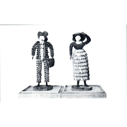 Primitive Type Shell Dolls Shelburne Museum VT Original Postcard PB8