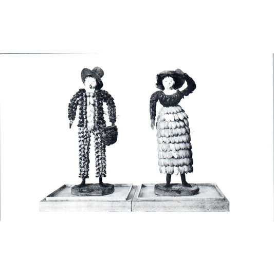 Primitive Type Shell Dolls Shelburne Museum VT Original Postcard PB8